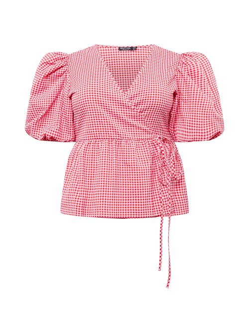 Nasty Gal Plus Bluse  rød / rødmeleret / hvid
