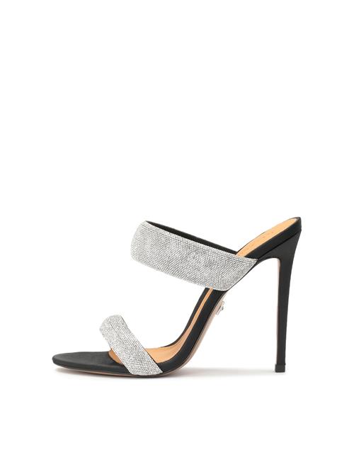 Kazar Pantoletter  sort / sølv