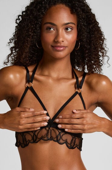 Hunkemöller Olivia åben bralette Sort