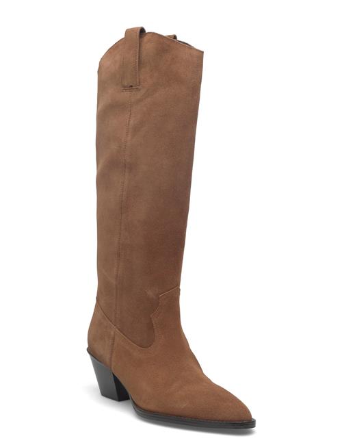 Mango | Heeled Leather Boots | 35