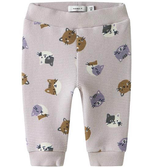Name It Sweatpants - Vaflet - NbfTammie - Lilac Marble m. Print