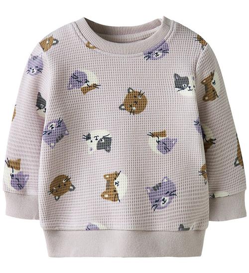 Name It Sweatshirt - Vaflet - NbfTammie - Lilac Marble m. Print