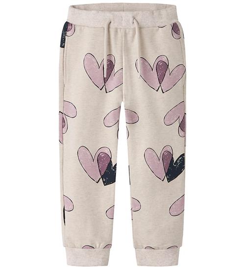 Name It Sweatpants - NmfTeart - Peyote Melange m. Print