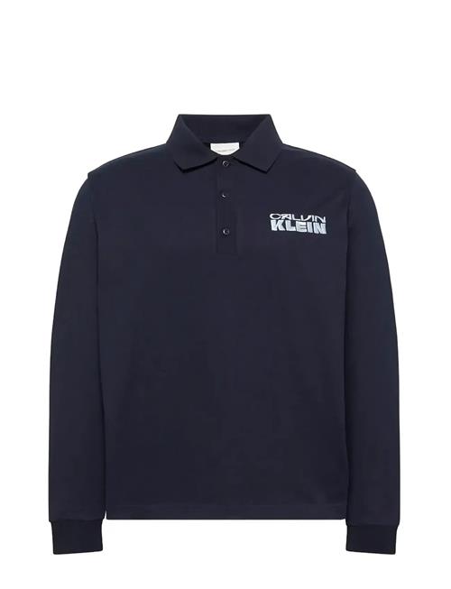 Calvin Klein Jeans | Ls Sueded Heavy Jersey Polo | L