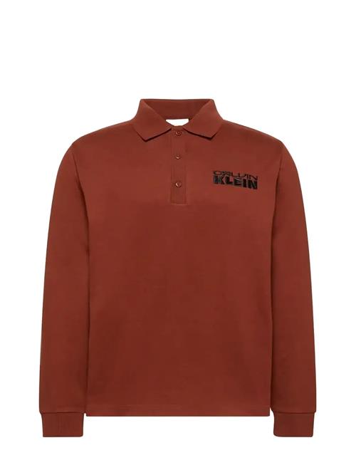 Calvin Klein Jeans | Ls Sueded Heavy Jersey Polo | XXL