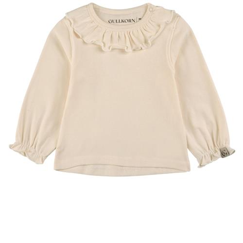 Gullkorn Design Sonja Flæset T-shirt Snow White 140 cm  Creme  140 cm  kvinde