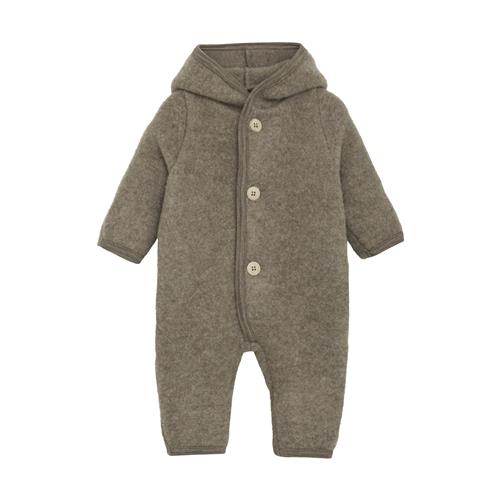 Huttelihut Pixie Heldragt I Uldfleece Savannah Melange  Savannah Melange 86 cm Wool Brun  86 cm  unisex