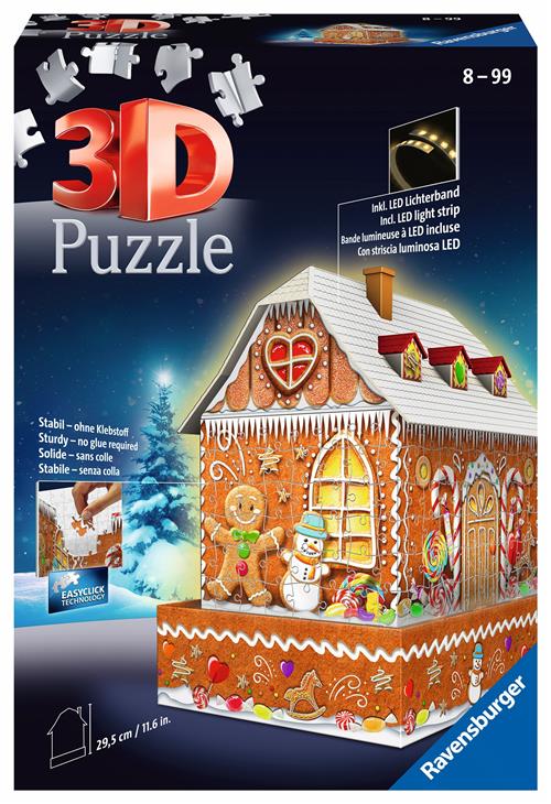 Ravensburger Gingerbread House Night Edition Multicolor  Multicolor One Size  Brun  One Size 8 Y+ unisex