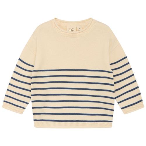 Flöss Noah Trøje Navy midnight/warm cotton 74 cm  Creme  74 cm  unisex