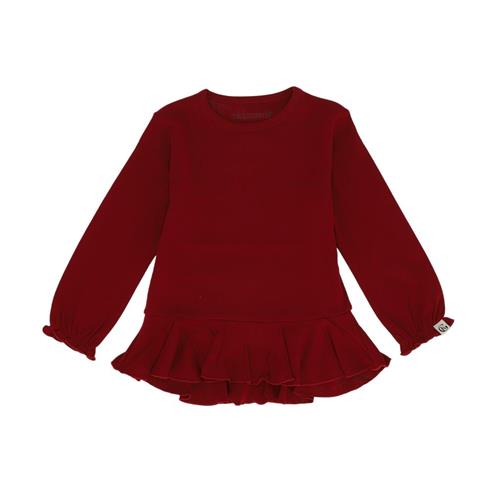 Gullkorn Design Eno Sweater til Piger Deep Red 122 cm  Rød  122 cm  unisex