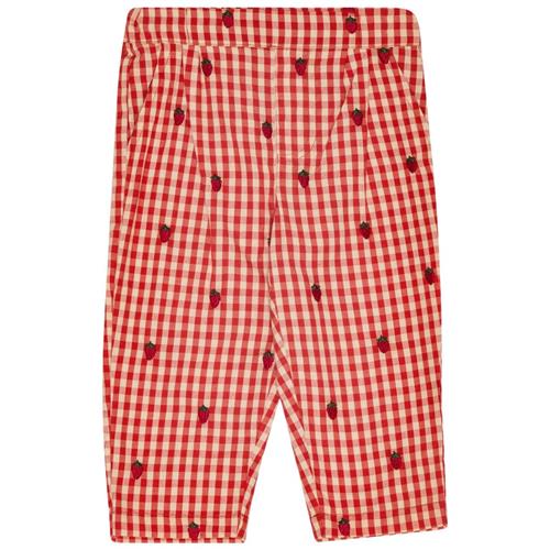 Flöss Molly Bukser Berry Gingham 86 cm  Rød  86 cm  kvinde