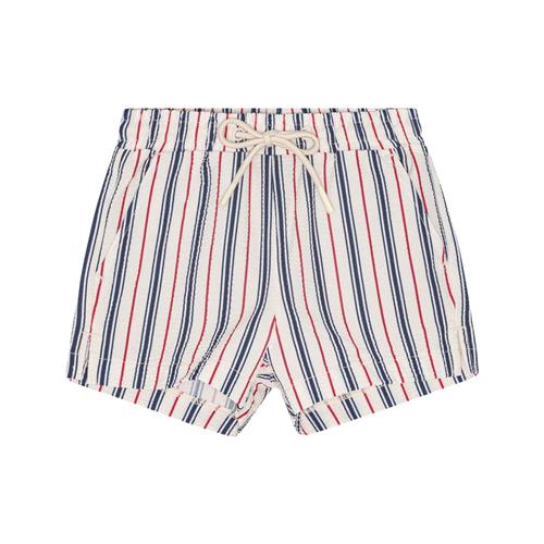 Flöss Miles Badeshorts Navy/ruby Red Stripe 122 cm  Blå  122 cm  mand
