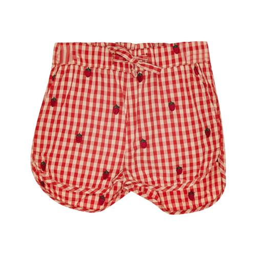 Flöss Molly Shorts Berry Gingham 128 cm  Rød  128 cm  kvinde