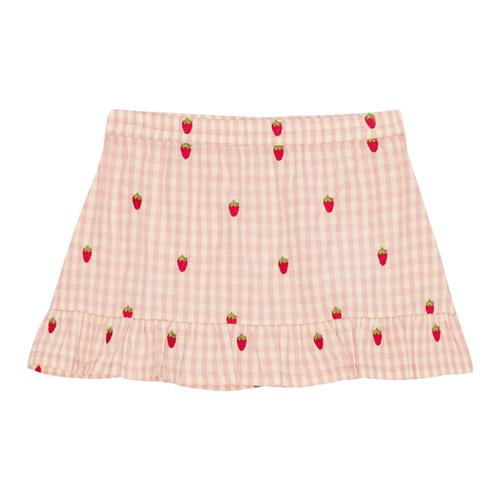 Flöss Dolly Nederdel Pink Berry Gingham 86 cm  Lyserød  86 cm  kvinde