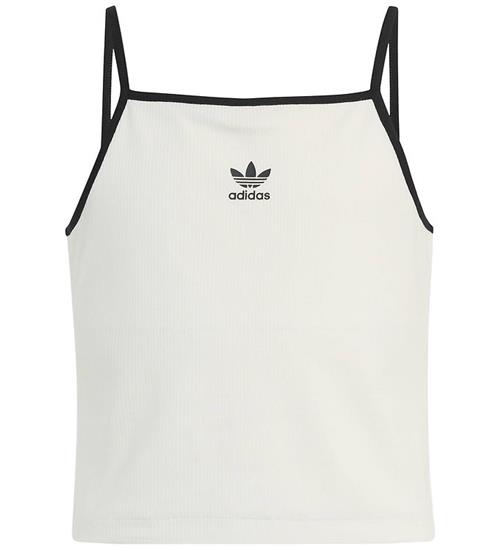 adidas Originals Top - Cropped - Cloud White m. Sort