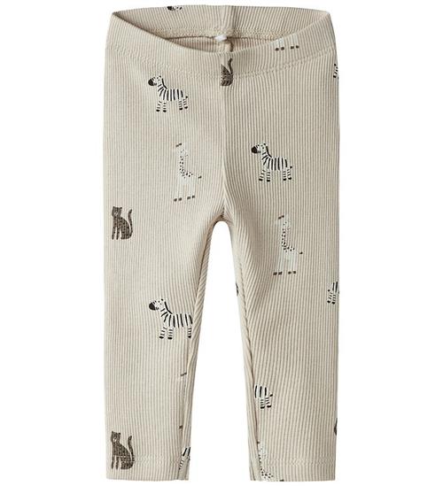 Name It Leggings - Rib - NbnTolla - Summer Sand