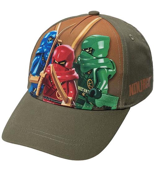 LEGOÂ® Ninjago Kasket - LwAiko 105 - Armygrøn m. Print