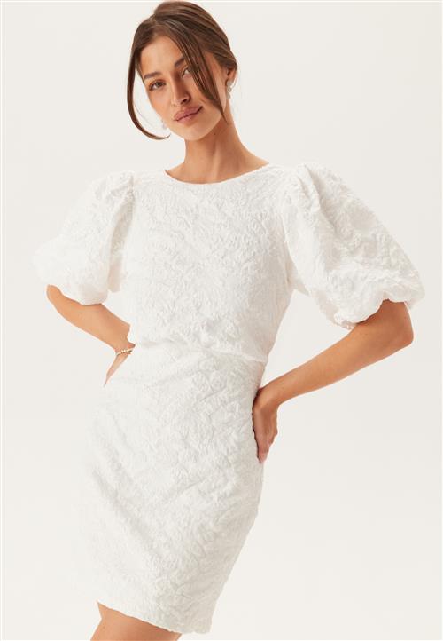 Bubbleroom Occasion Jacquard Bow Short Dress