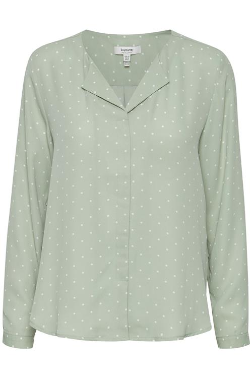 b.young Bluse 'Hialice'  lysegrøn / hvid