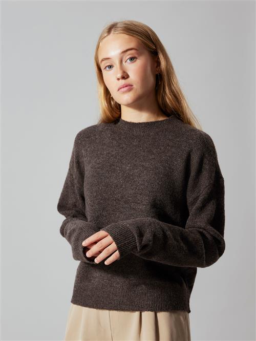 LMTD Striktrøje Lodet Chocolate Brown