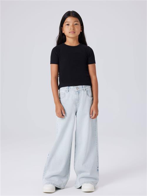 NAME IT Skater Jeans Bella Light Blue Bleached Denim