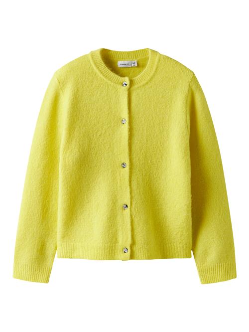 NAME IT Strik Cardigan Tika Yellow Plum