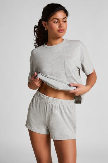 Se Hunkemöller Pyjamassæt Grå ved Hunkemøller