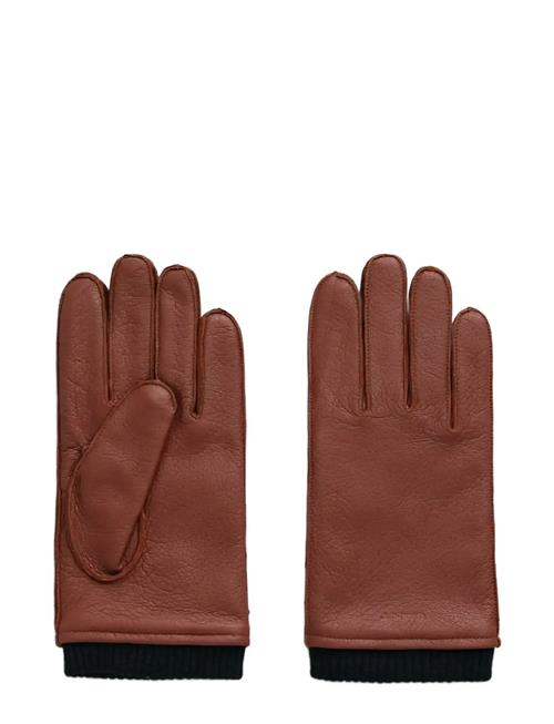 GANT | Cashmere Lined Leather Gloves | S