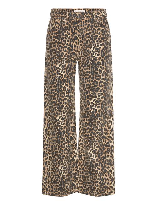 Mango | High-Waisted Straight-Fit Jeans With Leopard Print | 34