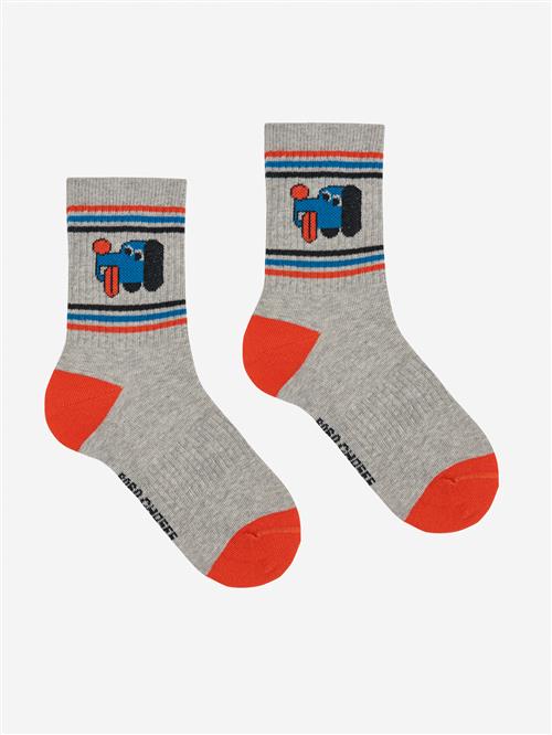 Bobo Choses Doggy Mate Korte Sokker Heather Grey  Heather Grey 29-31 EU  Grå  29-31 EU  mand
