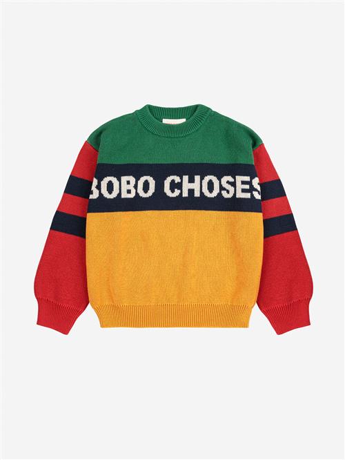 Bobo Choses Bobo Choses Color Block Jumper Multicolor  Multicolor 8-9 Years  Gul  8-9 år  mand