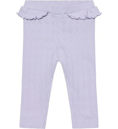 En Fant Leggings - Pointelle - Purple Heather