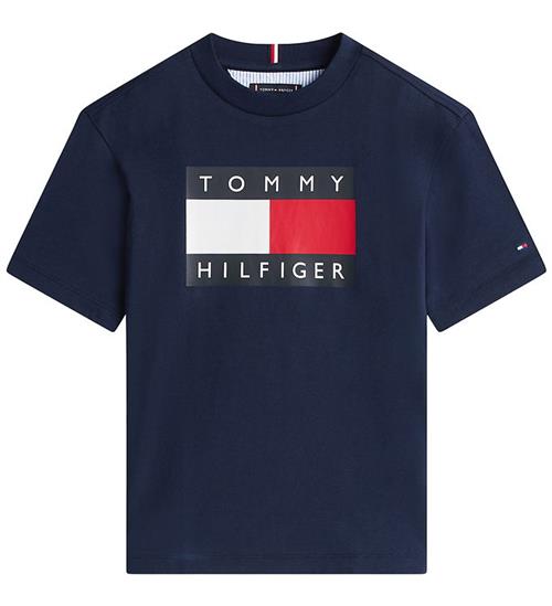 Tommy Hilfiger T-shirt - Flag Heritage - Dark Night Navy