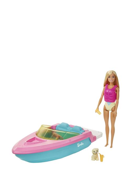 Se Barbie | Doll And Boat With Puppy And Accessories, Floats In Water, For 3 To 7 Year Olds | ONE SIZE ved Booztlet