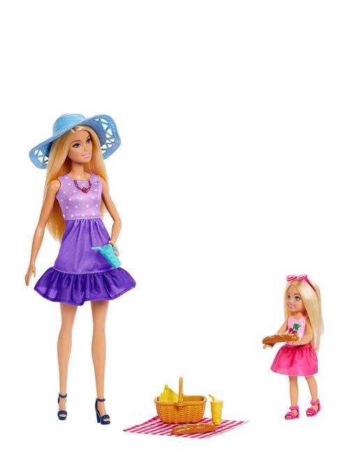 Barbie | Chelsea Family & Friends Dolls & Accessories, Picnic-Themed Playset With 2 Dolls & 9 Pieces | ONE SIZE