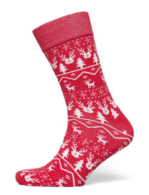 Happy Seasons | Red Reindeer Socks | 40-47