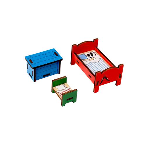 Micki Pippi Dukkehus Møbler Soveværelse Multi  Multi-Onesize    One Size  unisex