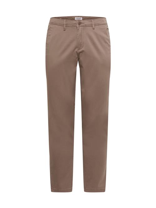 JACK & JONES Lærredsbukser  brun