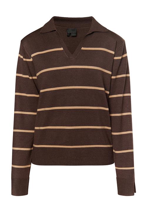 DreiMaster Klassik Pullover  beige / mørkebrun