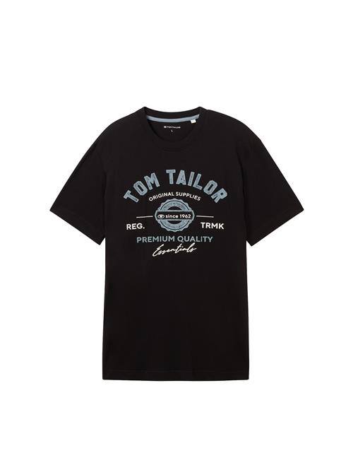 TOM TAILOR Bluser & t-shirts  dueblå / sort / hvid