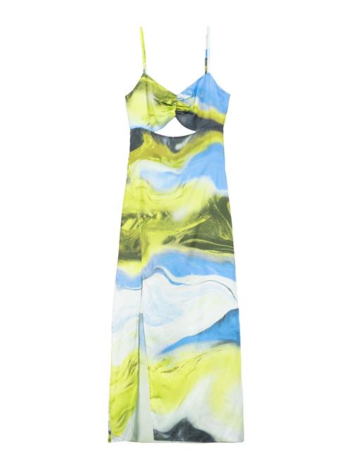 Se Bershka Kjole  blå / lyseblå / lysegrøn / mørkegrøn hos About You