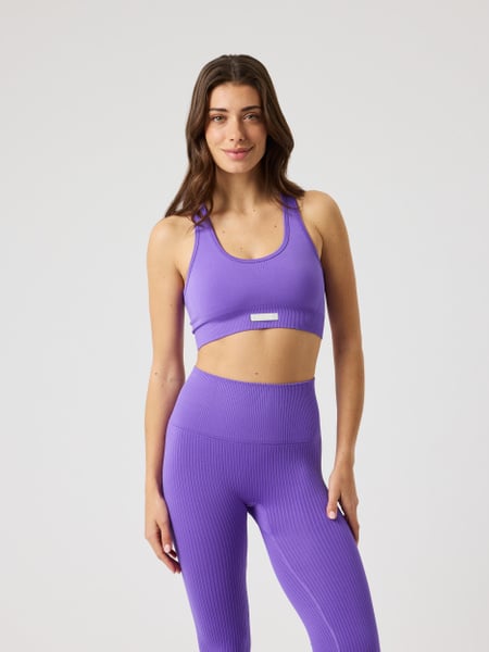 Björn Borg Studio Seamless Low Sports Bra Lilla, XSS