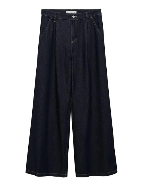 Mango | Wide-Leg Pleated Jeans | 38