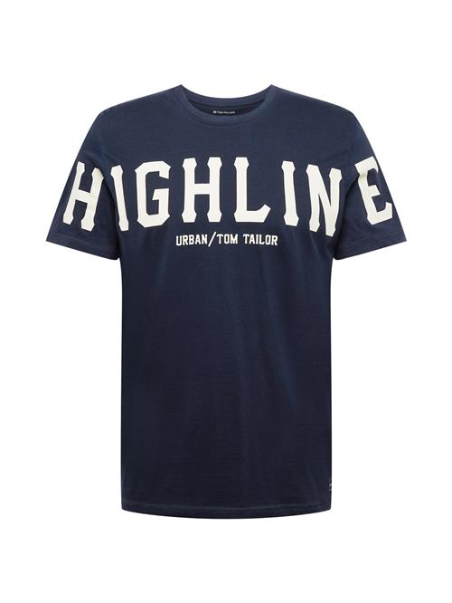 TOM TAILOR Bluser & t-shirts  mørkeblå / hvid