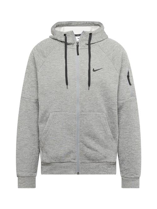 NIKE Sportssweatjakke  grå-meleret / sort