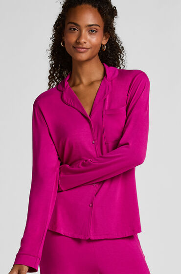 Hunkemöller Langærmet jerseyjakke Essential Lyserød