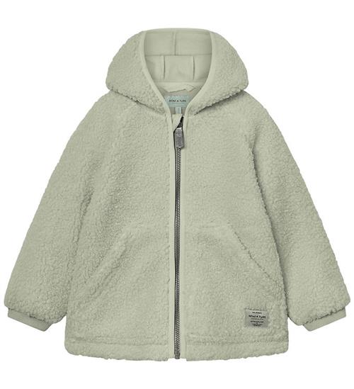 Mini A Ture Fleecejakke - Teddy - MatLiff - Dessert Sage