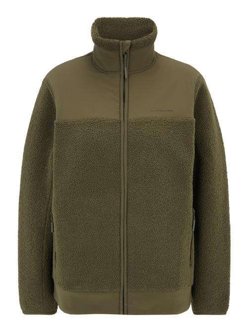 Kapten & Son Sweatshirt 'Teddy Fleece'  khaki
