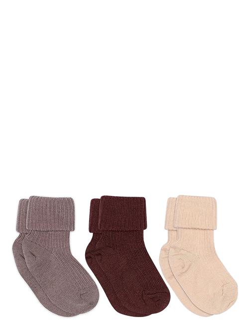 mp Denmark | Wool Rib Baby Socks - 3-Pack | 25/28