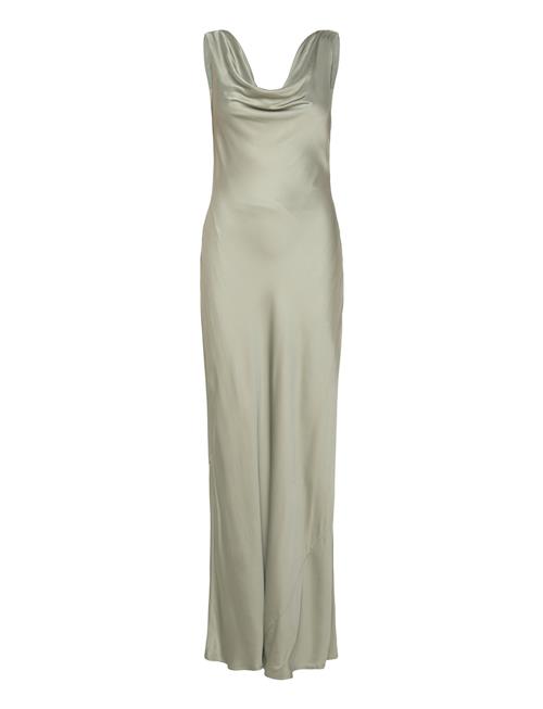 Malina | Leah Cowl Satin Maxi Dress | L